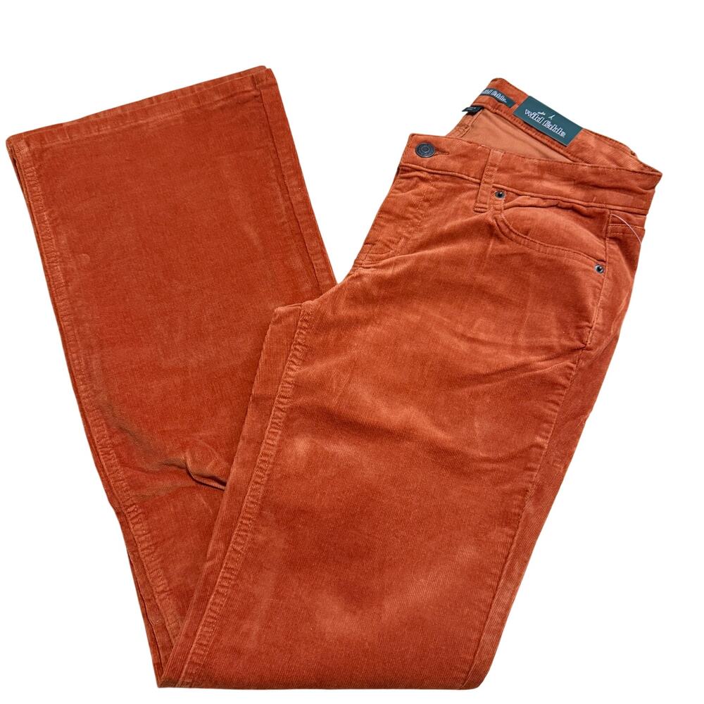 Wild Fable Women's Rust Orange Mid-Rise Corduroy Flare Pants - Size 4 - NWT